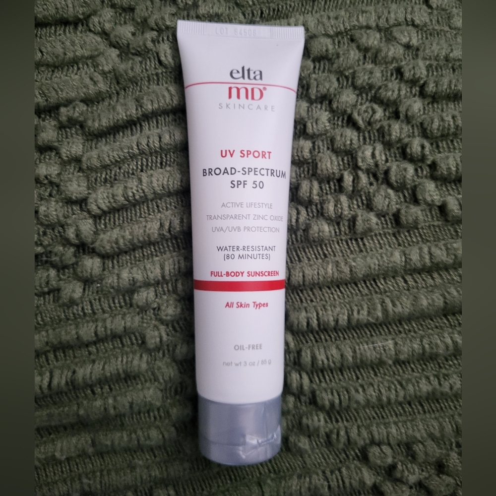 EltaMD UV Sport Body Sunscreen Broad-Spectrum SPF 50 3.0 Oz Tube.